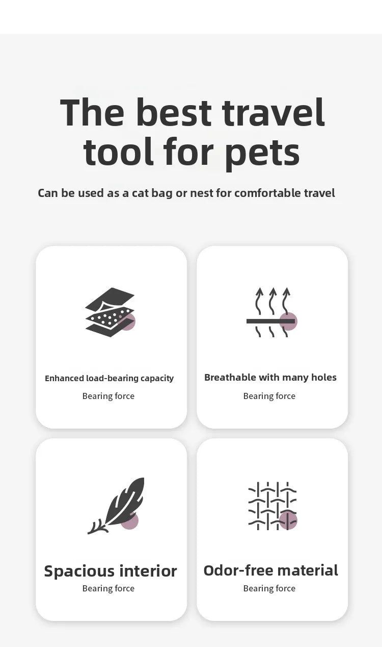 Portable Pet Travel Cage  Carrier Medium Small Dog ip Bag Portable Outing Cage Pet Supplies Dog Cage