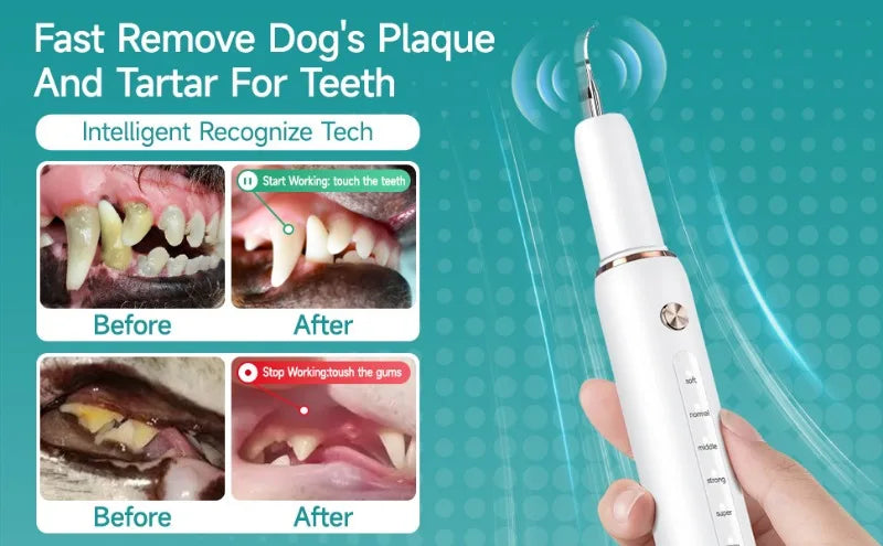 Electric Pet Ultrasonic Dental Cleaner Dogs Special Removing Dental Plaque Remover Dogs Teeth Cleaning Stones Pets Supplies