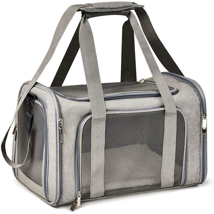 Pet Cat Charters Carry Bags Out Portable Large Capacity Pet Supplies Breathable Folding Large Space