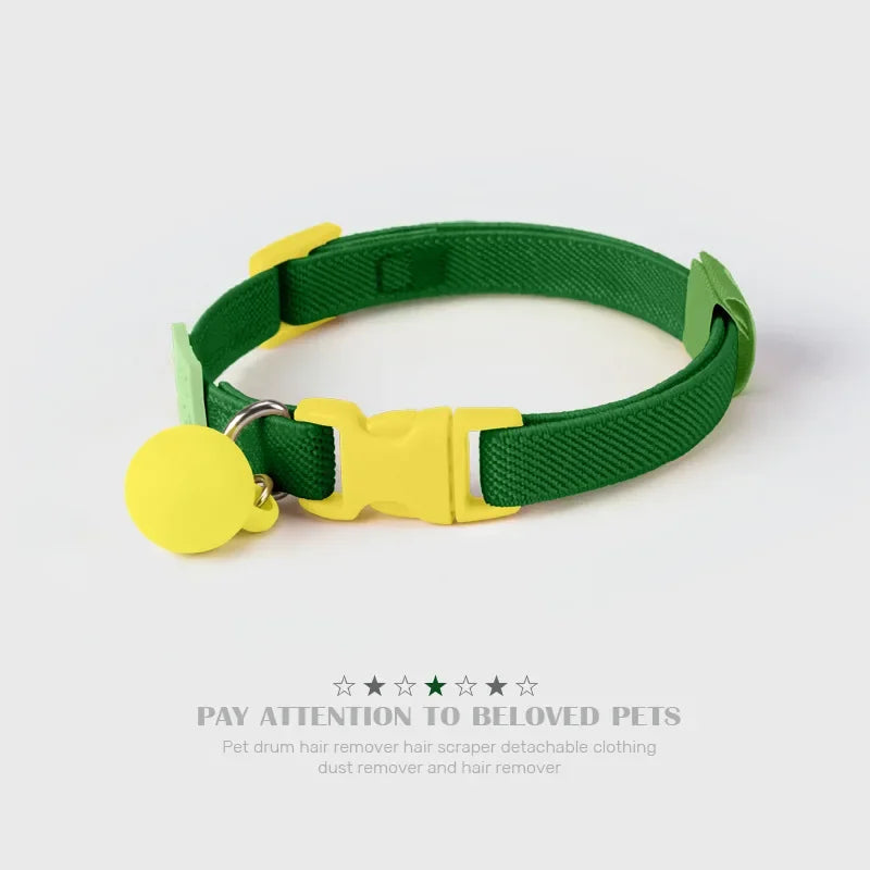 Safety and Fashion Accessories Pet Collar Anti-length Adjustable High Elastic Cat Necklace Dog Collar Accessories Pet Supplies