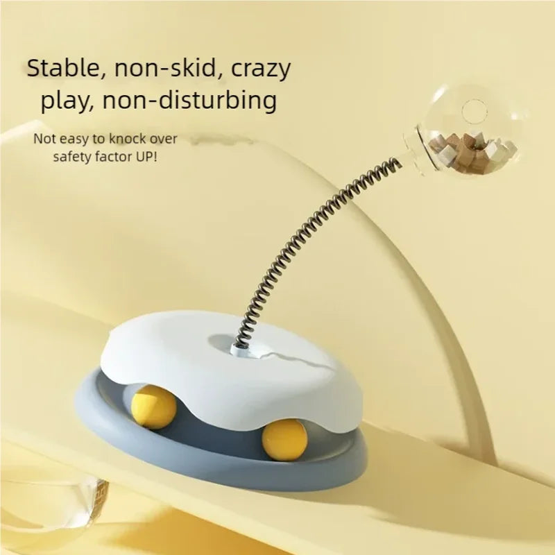 Pet Interactive Leakage Ball - Cat Turntable Toy - Food Dispenser for IQ Training for Dogs and Cats Pet Products Accessories
