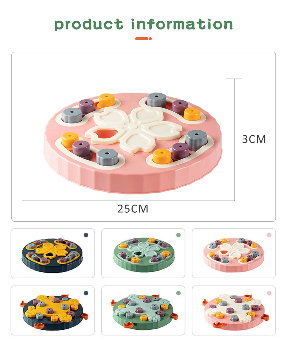 Pet Cat Interactive Puzzle Toys NonSlip Bowl Food Dispenser Slow Feeder Slowly Eating Pet Cat Dogs Training Game Pet Supplies