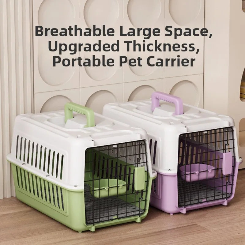 Portable Pet Travel Cage  Carrier Medium Small Dog ip Bag Portable Outing Cage Pet Supplies Dog Cage