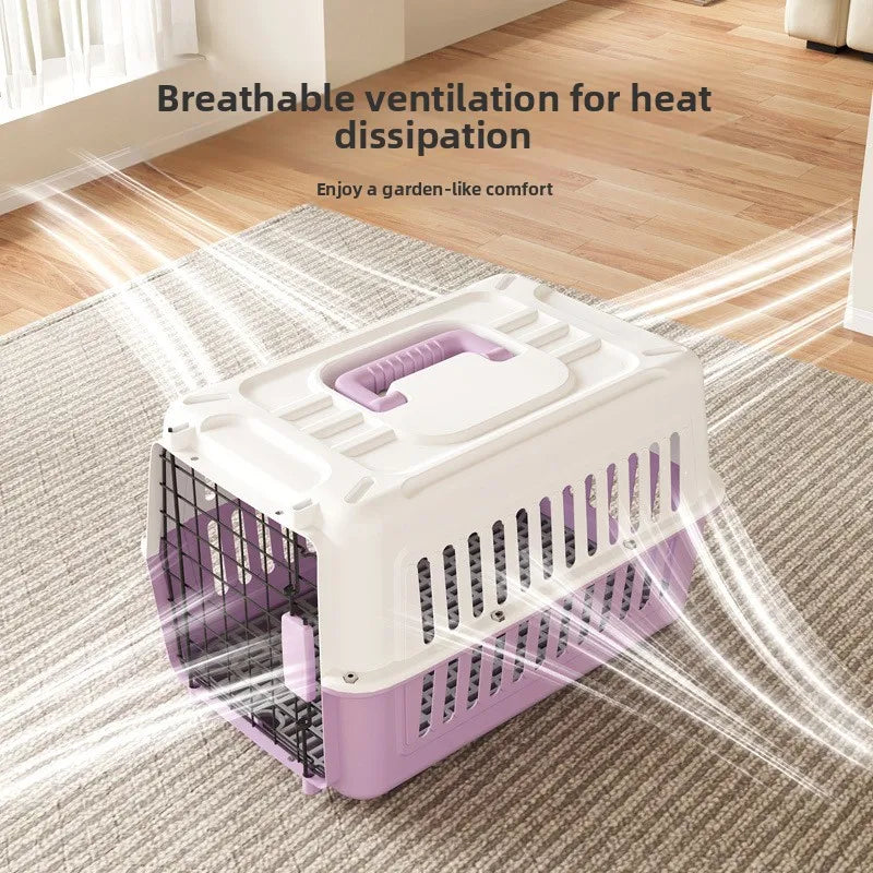 Portable Pet Travel Cage  Carrier Medium Small Dog ip Bag Portable Outing Cage Pet Supplies Dog Cage