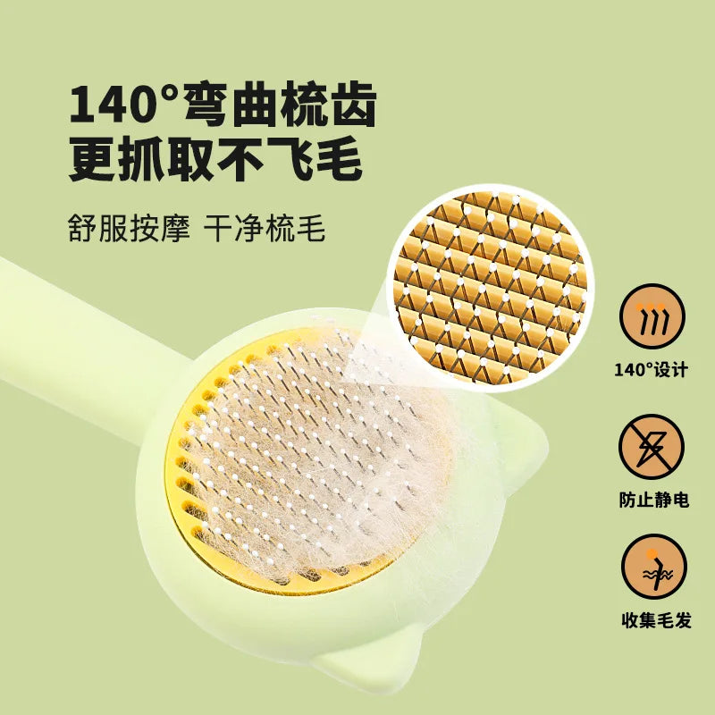 Pet Grooming Brush for Cats & Dogs,Tangle - Free Detangling & Loose Hair Removal, Perfect for Petting & Grooming
