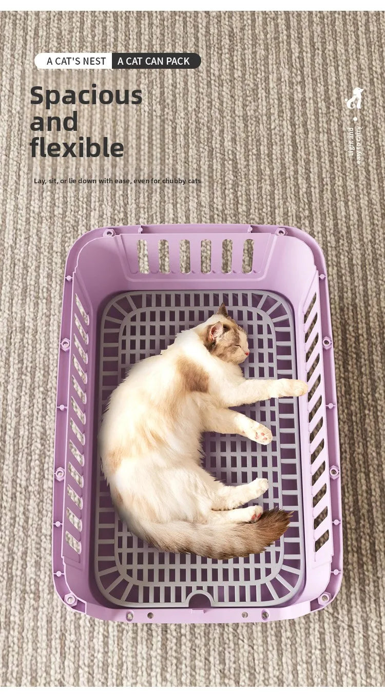 Portable Pet Travel Cage  Carrier Medium Small Dog ip Bag Portable Outing Cage Pet Supplies Dog Cage