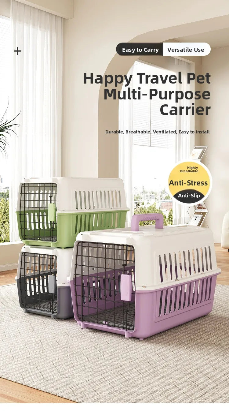 Portable Pet Travel Cage  Carrier Medium Small Dog ip Bag Portable Outing Cage Pet Supplies Dog Cage