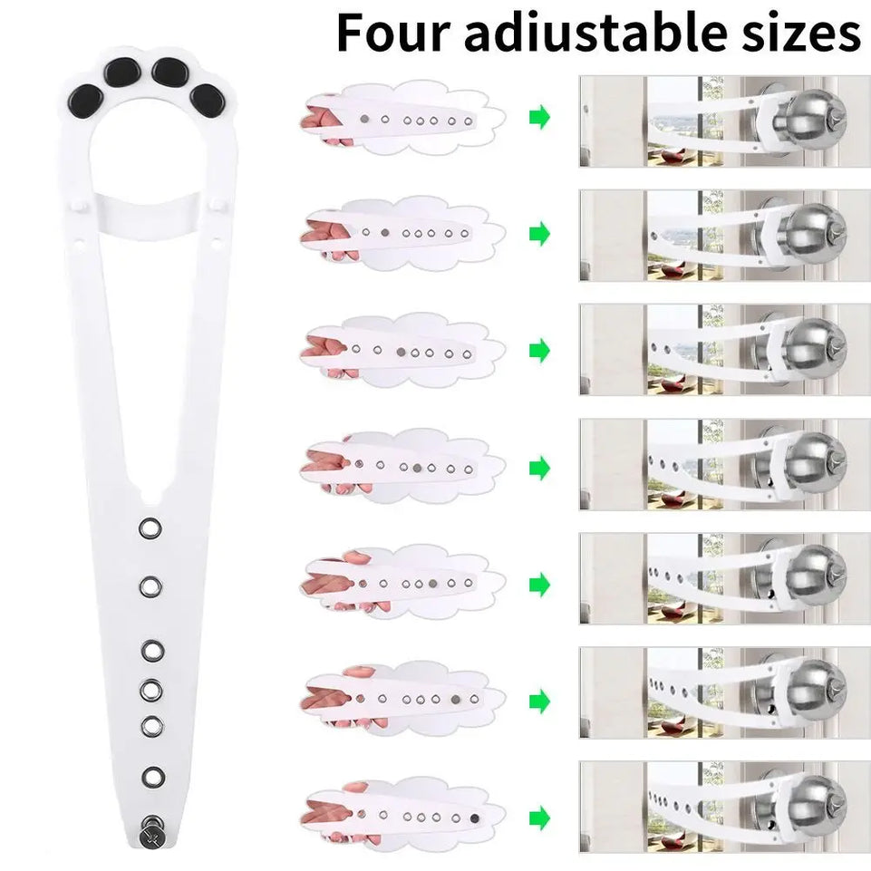 Pet Accessories ABS Cat Door Holder Adjustable Flex Pet Door Closer Dog Door Strap Black Flex-Door Strap Home