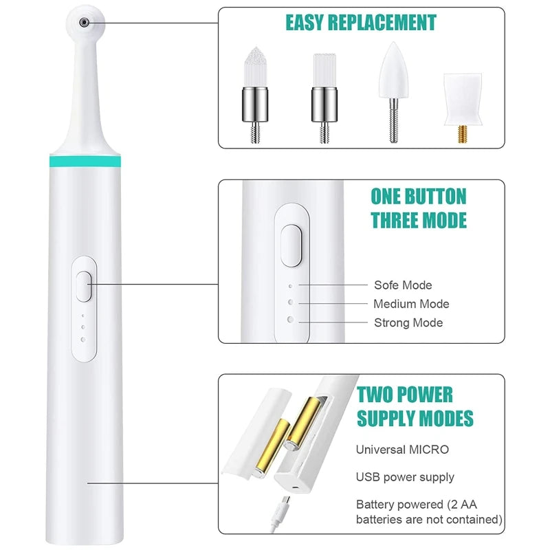 Puppy Dental for Scaler Care Cleaning Tools Kit for Pet Multiple Cleaning Modes Great Gift for Dog Stubborn Stains Clean