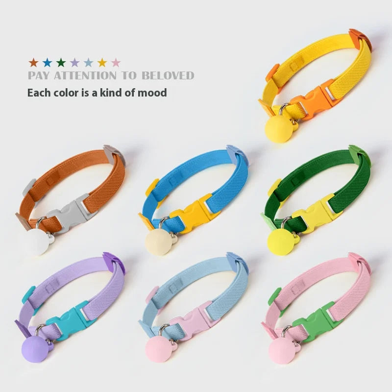 Safety and Fashion Accessories Pet Collar Anti-length Adjustable High Elastic Cat Necklace Dog Collar Accessories Pet Supplies