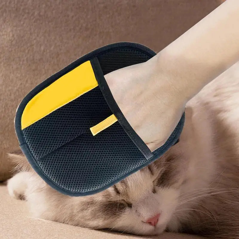 Pet Hair Removal Gloves Dog Grooming Gloves Lanyard Design Pet Cleaning Tool for Dogs Cats Rabbits and Other Animals