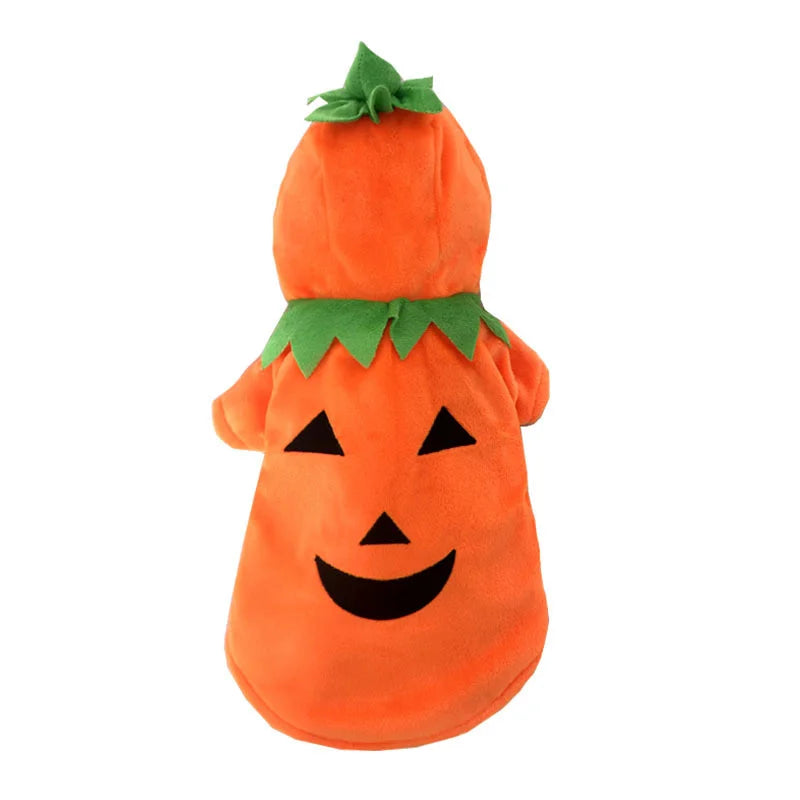 Fashion Pet Halloween Costumes Dog Cats Pumpkin Clothes Festival Suit Halloween Dog Fun Clothes Festivals Pet Dressing Supplies
