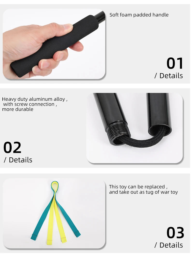 Dog Interactive Flirt Pole Toys Durable Interactive Toy Outdoor Activities Dog Training Toys Pet Supplies Pet Throwing Toy